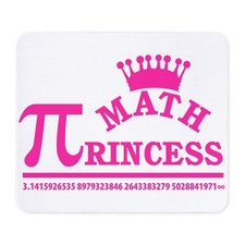 CafePress Math Princess Non-slip Rubber Mousepad, Gaming Mouse Pad 1731112213 