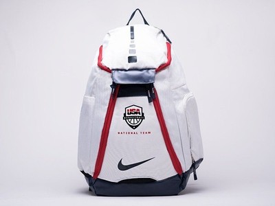 Nike Hoops Elite Pro Basketball National Team USA Backpack Rucksack Weiß Blau Rot 
