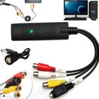 USB 2.0 Audio Video Capture Card Adapter RCA Converter with Cable for TV DVD VHS