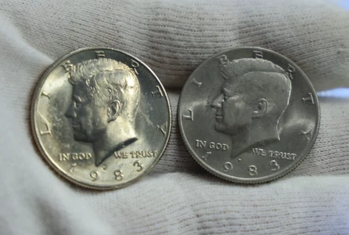 1983 P&D Unc Kennedy Halves 50c