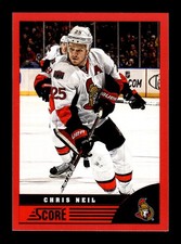 600. 2013-14 score . #353 Chris Neil . Red Border Parallel panini . PWE .