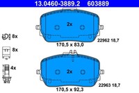 ATE BremsbeläGe Bremsbelagsatz FüR Mercedes-Benz GLE V167 W167 C167 X167