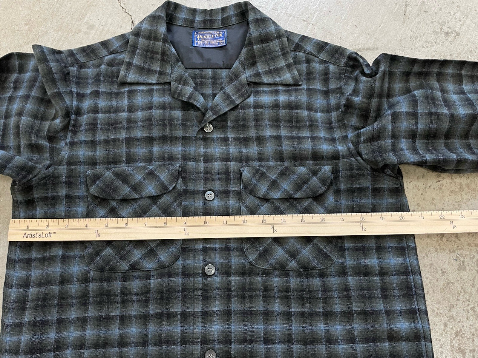 Vintage 60s Pendleton Loop Collar Rockabilly Shad… - image 10