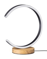 ED Table Lamp, C-Shaped Modern Lamps for Nightstand Living Room, Bedroom, Black