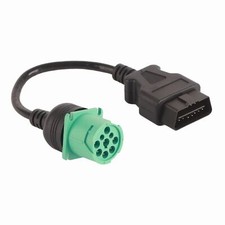 9 Pin To 16 Pin Obd2 Truck Diagnostic Scanner Cable Adapter For Cummins Engine 9 Pin To 16 Pin Obd2 Truck Diagnostic Scanner Cable Adapter For Cummins Engine