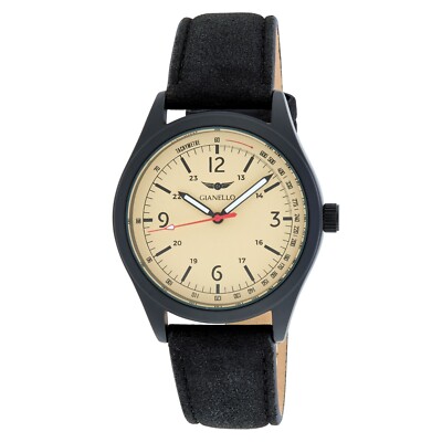 Gianello Milan Mirage 40 Men's Inner Tachymeter Strap Watch