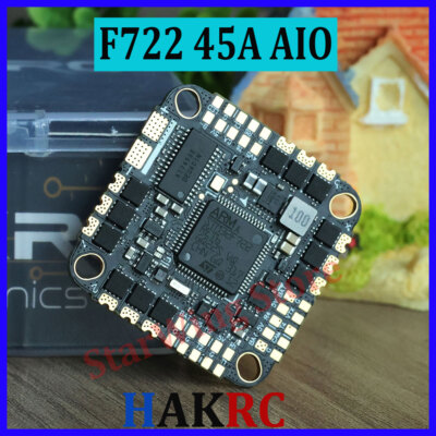 HAKRC F722 45A AIO Flight Controller 2-6S for RC FPV Freestyle Racing Drone
