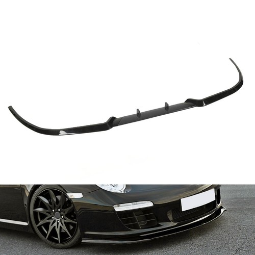 (Glossy Black)Front Bumper Lip ABS Plastic Scratch Resistant Front Lip