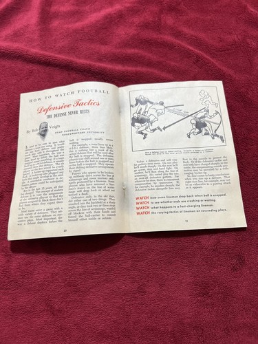 Vintage 1952 Phillips 66 Understanding Football and NCAA Schedules Booklet. - Picture 6 of 11