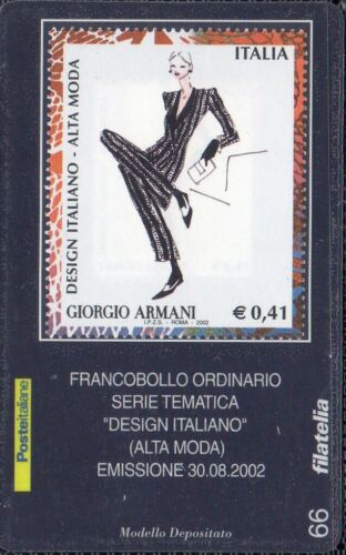 2002 italia repubblica tessere armani MNH - Photo 1/1