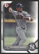 Alexander Vargas #BP-140 2022 Bowman Prospects New York Yankees