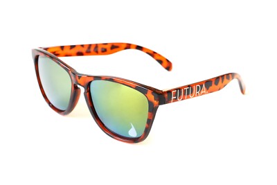 Futura Sunglasses Tortoise Frames, Gold Mirror Lens - Frogskins, Goodr, Blenders