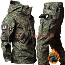 New Waterproof Set for Men's Winter Hooded Jacket pants 2-piece Set