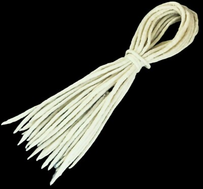 Blonde Woll Dreadlocks - 16 handgefertigte gefilzte Merino weiße doppelseitige DE Dreads
