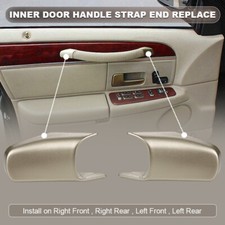 2pcs Door interior Pull Strap End Caps For Li...