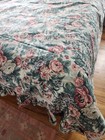 Vintage Ralph Lauren Kipling Floral Print Ruffled TWIN Flat Sheet — photo 3