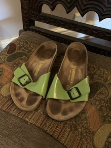 lime green birkenstock