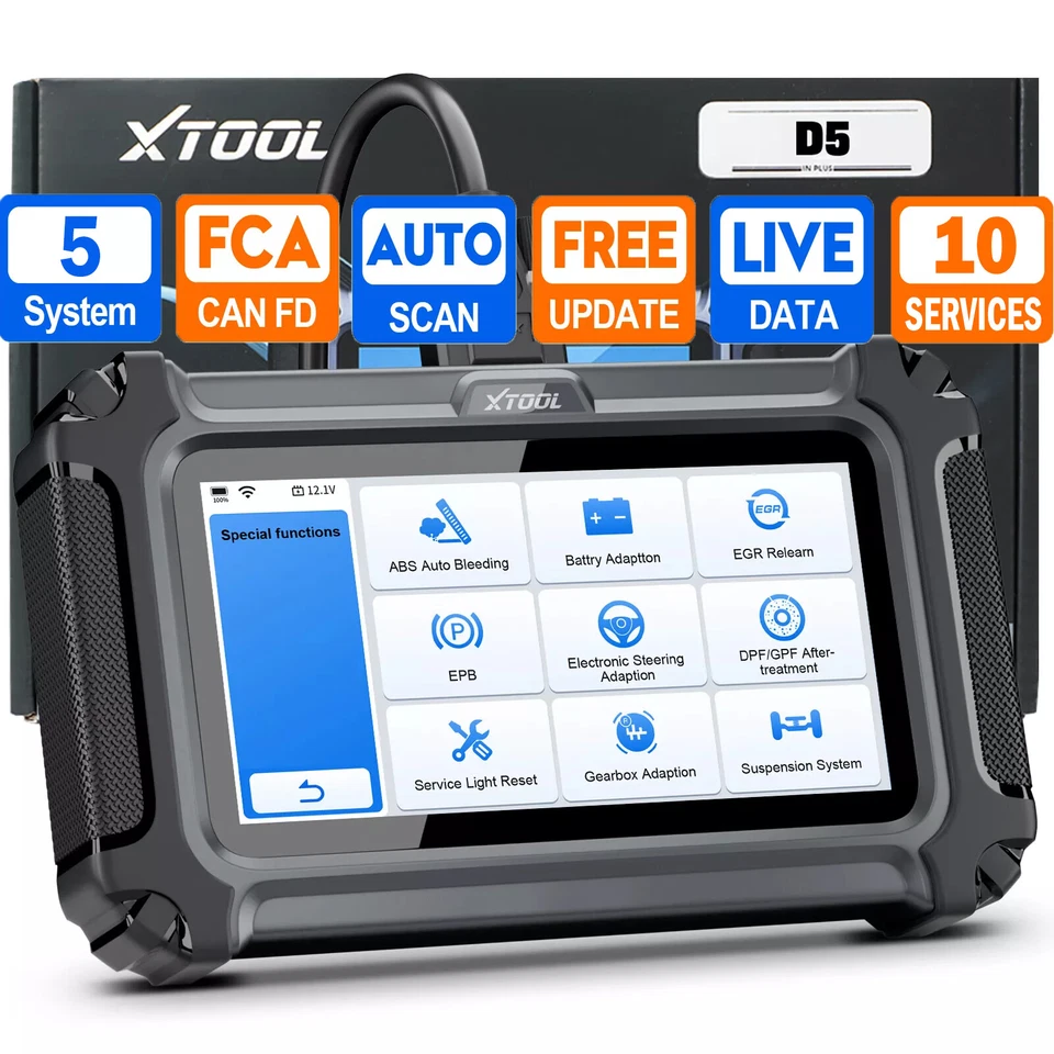 XTOOL D5 Profi KFZ Diagnosegerät Auto Fehler Auslesen OBD2 Scanner 5System TPMS