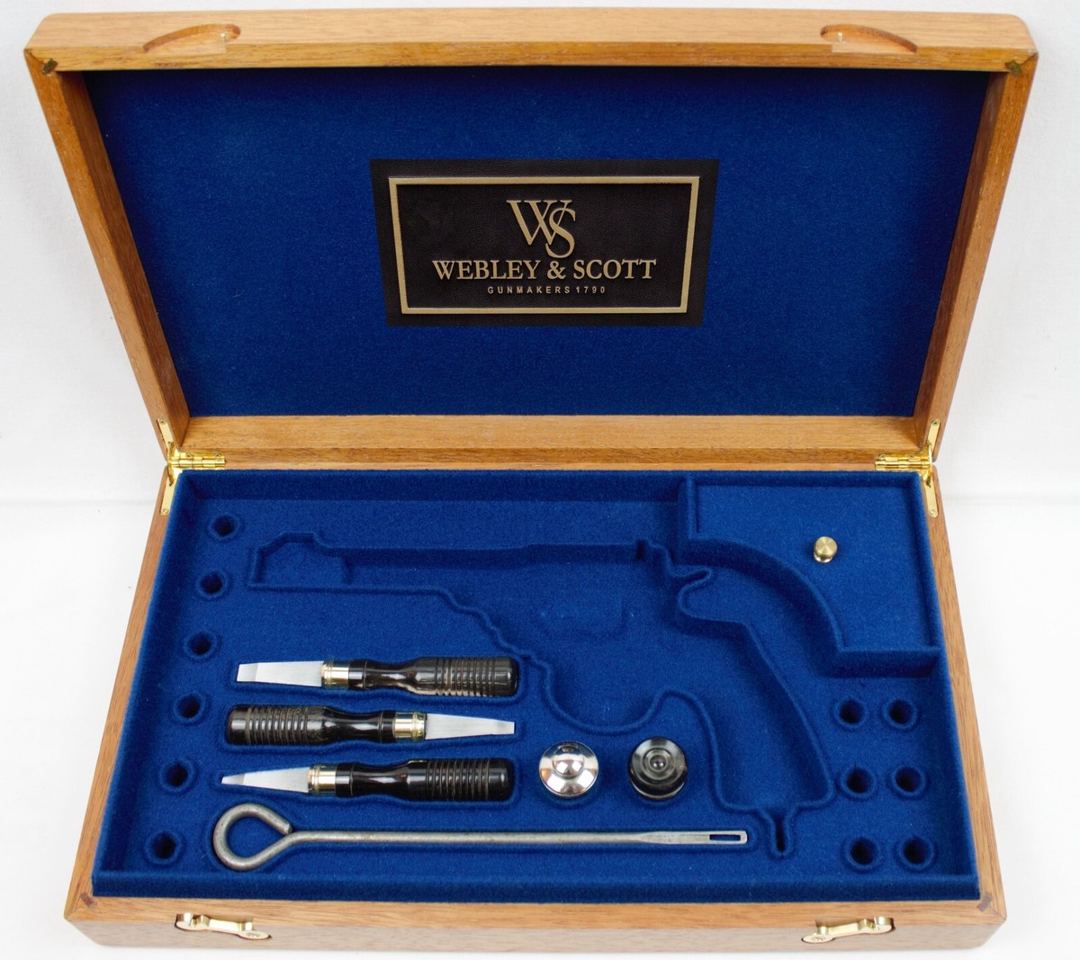 REVOLVER PRESENTATION CUSTOM DISPLAY CASE BOX for WEBLEY & SCOTT