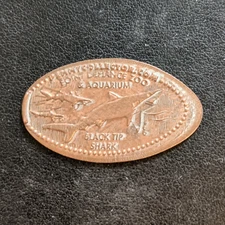 BLACK TIP SHARK Point Defiance Zoo & Aquarium- Press Coin Elongated Penny