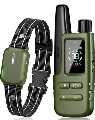 JUGBOW Dog Shock Collar 3300ft Training Collar With Remote 4 Training Mode Rechargeable