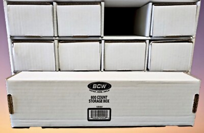 2 BCW CardHouse with 12 800 Count Cardboard Storage Boxes for Sports Cards, New