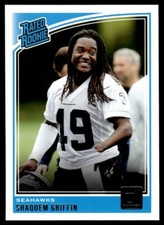 2018 Donruss Rated Rookie Shaquem Griffin Rookie Seattle Seahawks #346