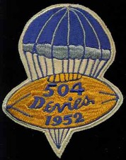 US Army 504th Airborne Devils 1952 Football Patch AA-3