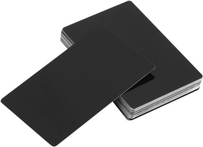 50 Stücke Platte Blank Laser Mark Beeindruckende Rohlinge Metall Visitenkarten A