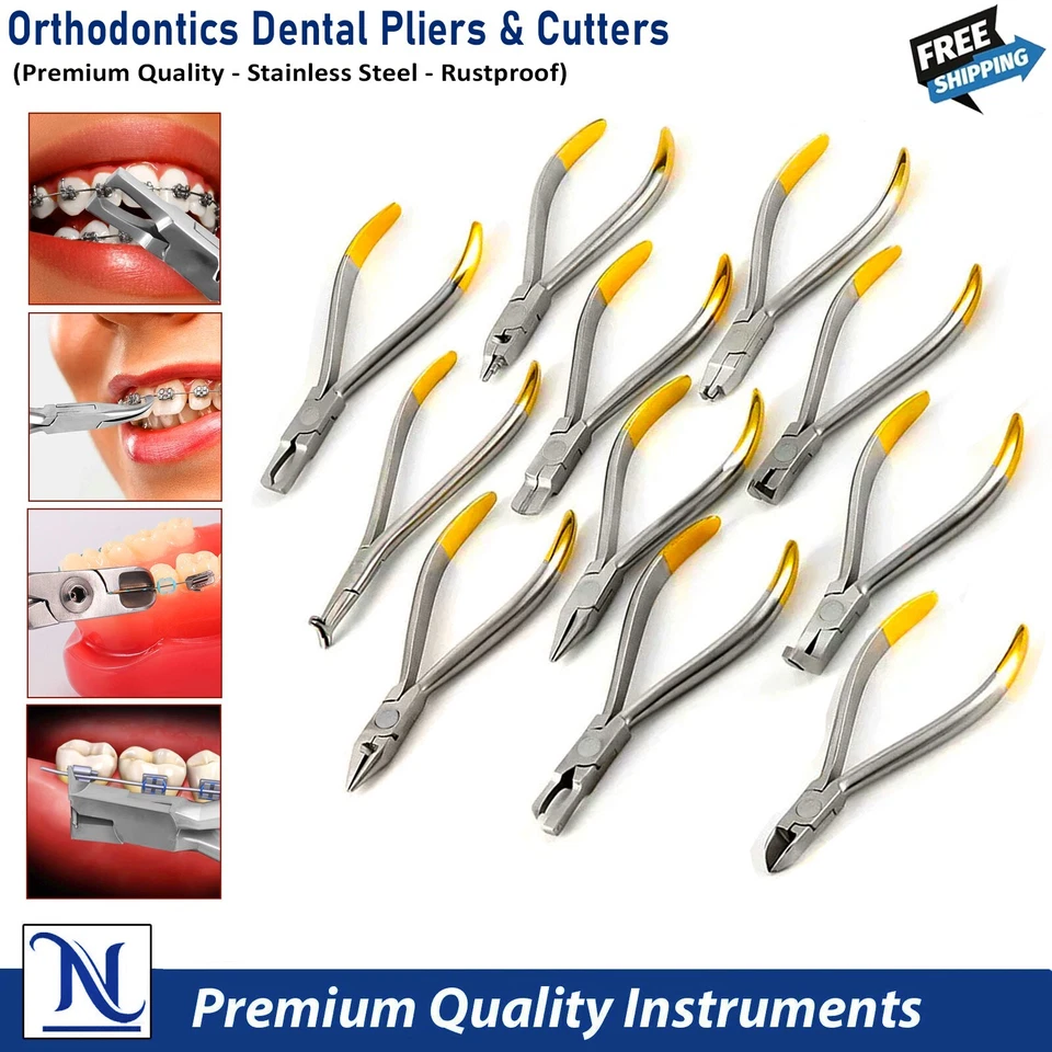 INSTUMAX Dental Alicates Ortodóncicos Dentales Cortadores de Alambre Pinzas Brackets