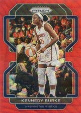 2022 Panini Prizm WNBA KENNEDY BURKE #78 RED RUBY WAVE PRIZM MYSTICS