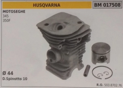 503870276 CYLINDER AND PISTON COMPLETE CHAINSAW HUSQVARNA 345 350F Ø 44