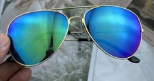 Top Bar Aviator Fashion Sunglasses For Women Men Retro Mirror Lens Outdoor...