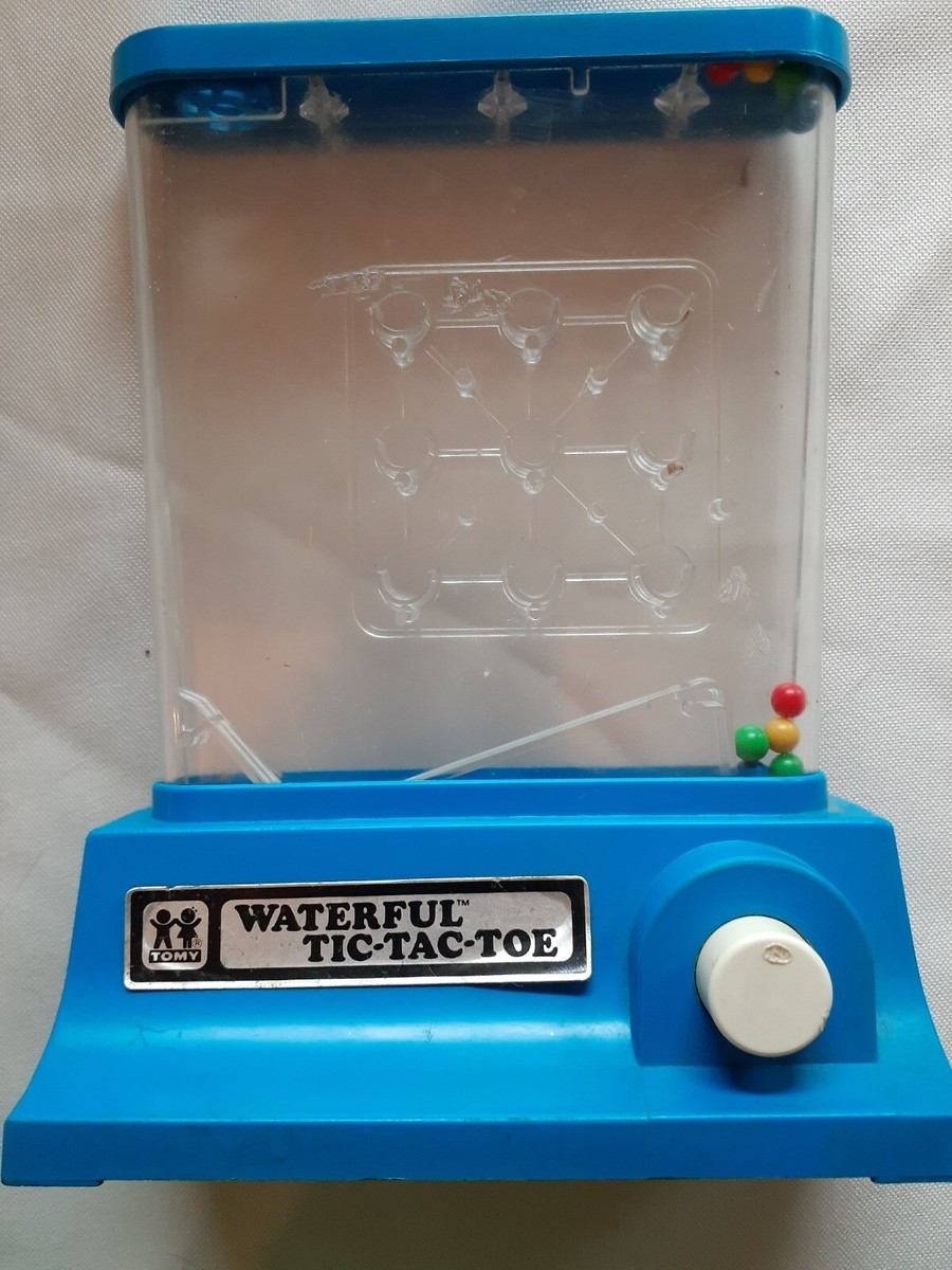 Vintage 1976 TOMY Blue Waterful Tic-Tac-Toe Toy | eBay