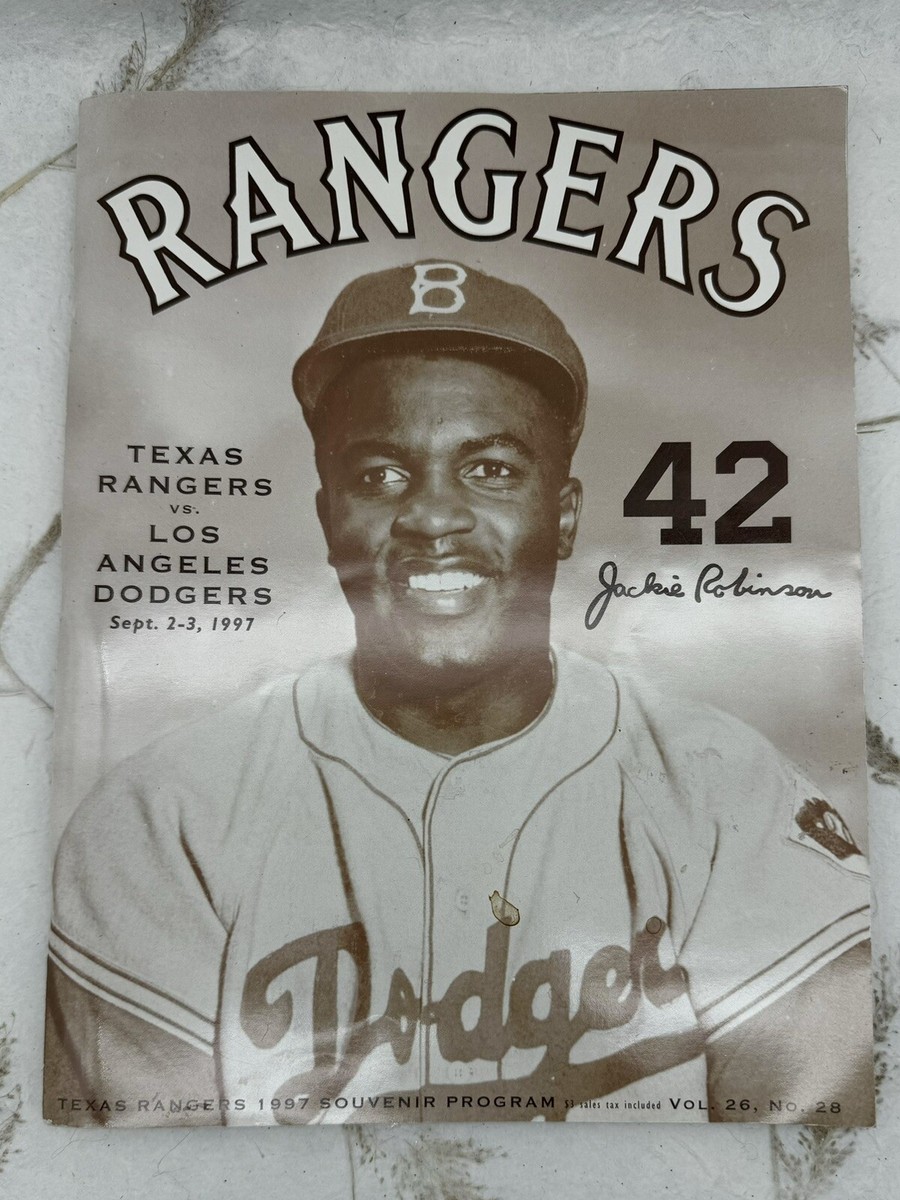 お値下げ　非売品　Jackie Robinson レプリカ 1997 Texas Rangers Los Angeles Dodgers Commemorative Jackie