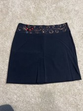 CACHE Black Sequin Embellished Lined Pencil Skirt Size 6