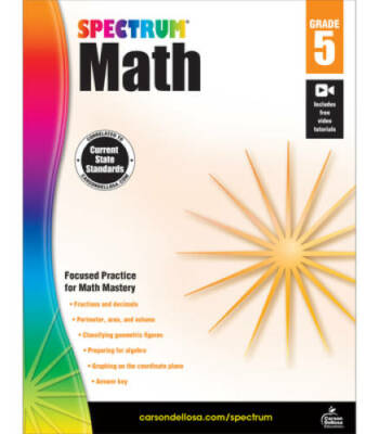 Spectrum Math Workbook, Grade 5 - Paperback By Spectrum - GOOD