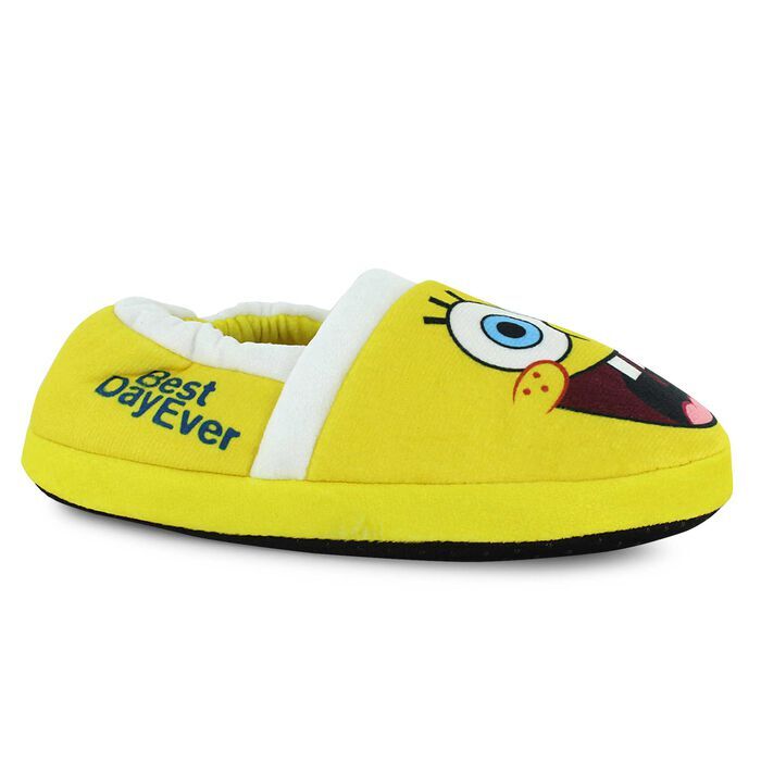 PANTOFOLA D’ORO Pants quadrati SpongeBob migliori pantofole da giorno di sempre per bambini taglie 2 3 e 4 5 NUOVE