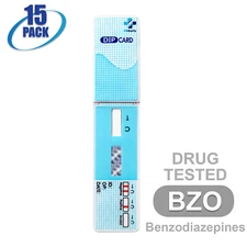 Mintegrity [15pk] Benzodiazepines (BZO) Dip Card Urine Drug Test #MI-WDBZ-114