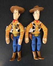 Disney Pixar pair of 6" plush Sheriff Woody figures from Toy Story