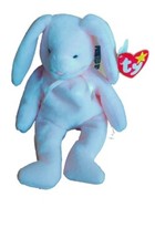 Hoppity Ty Beanie Baby Pink Rabbit. Rare, Errors And P.V.C. Pellets