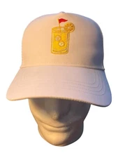 High-Ball Cocktail White Men's Adjustable Golf Hat