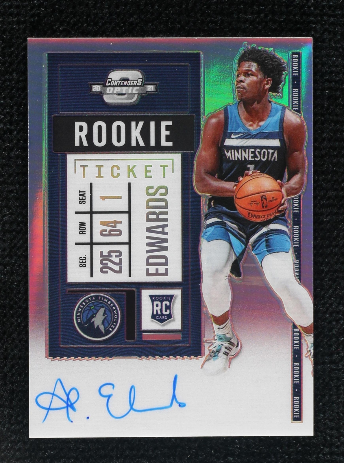 Panini Contenders optic サイブル 25枚限定直筆サイン 2020-21 Panini Contenders Optic - Anthony Edwards #137 for sale | eBay