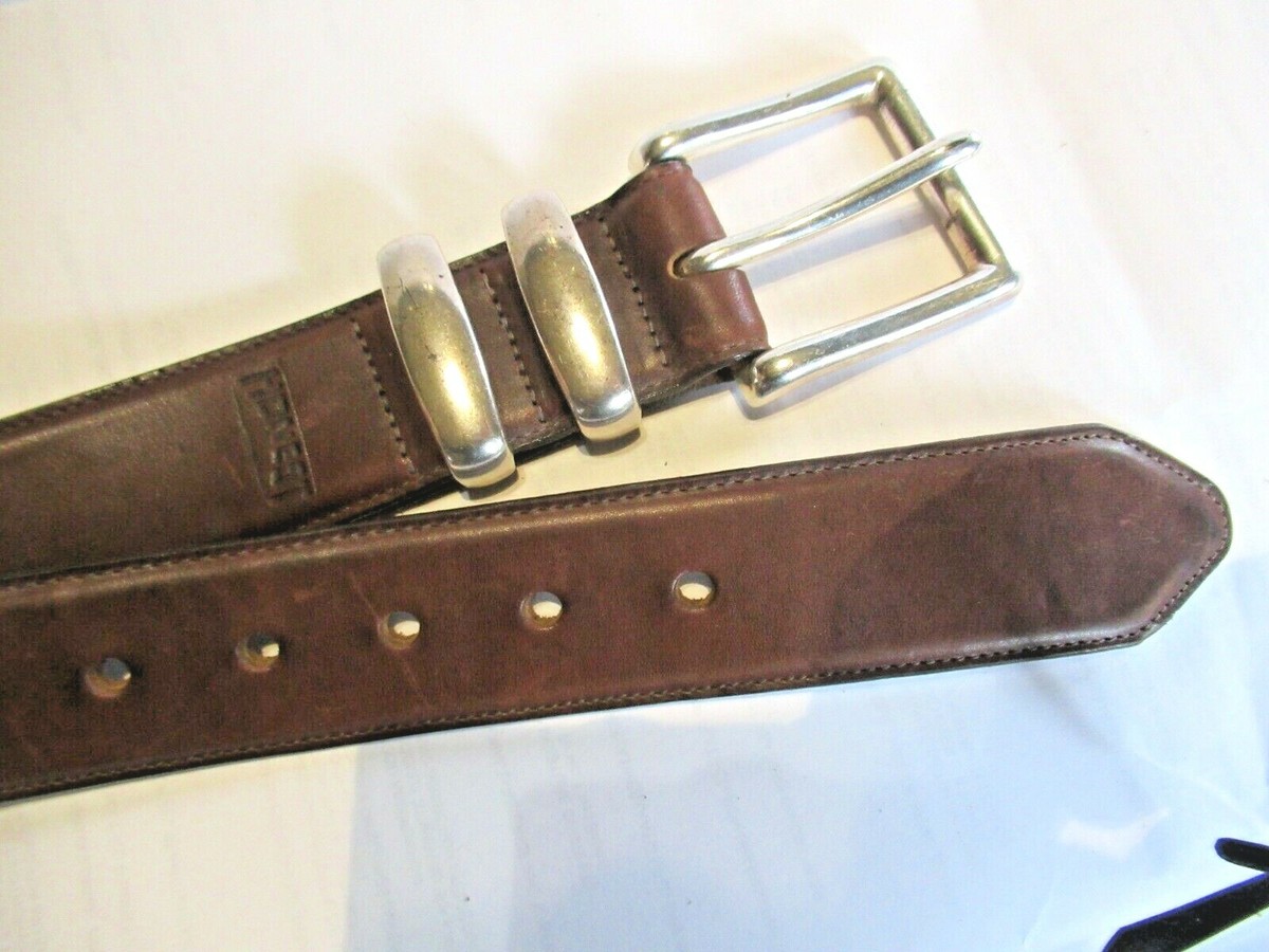 Brown HONEST LEATHER Unisex  1” WIDE Belt Size 40 Handmade Amish Full Grain Leather Belt - Dark Brown - H.N.  main image 4