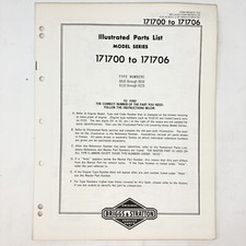Vtg 1973 Briggs & Stratton 170700-170706 Illustrated Parts List