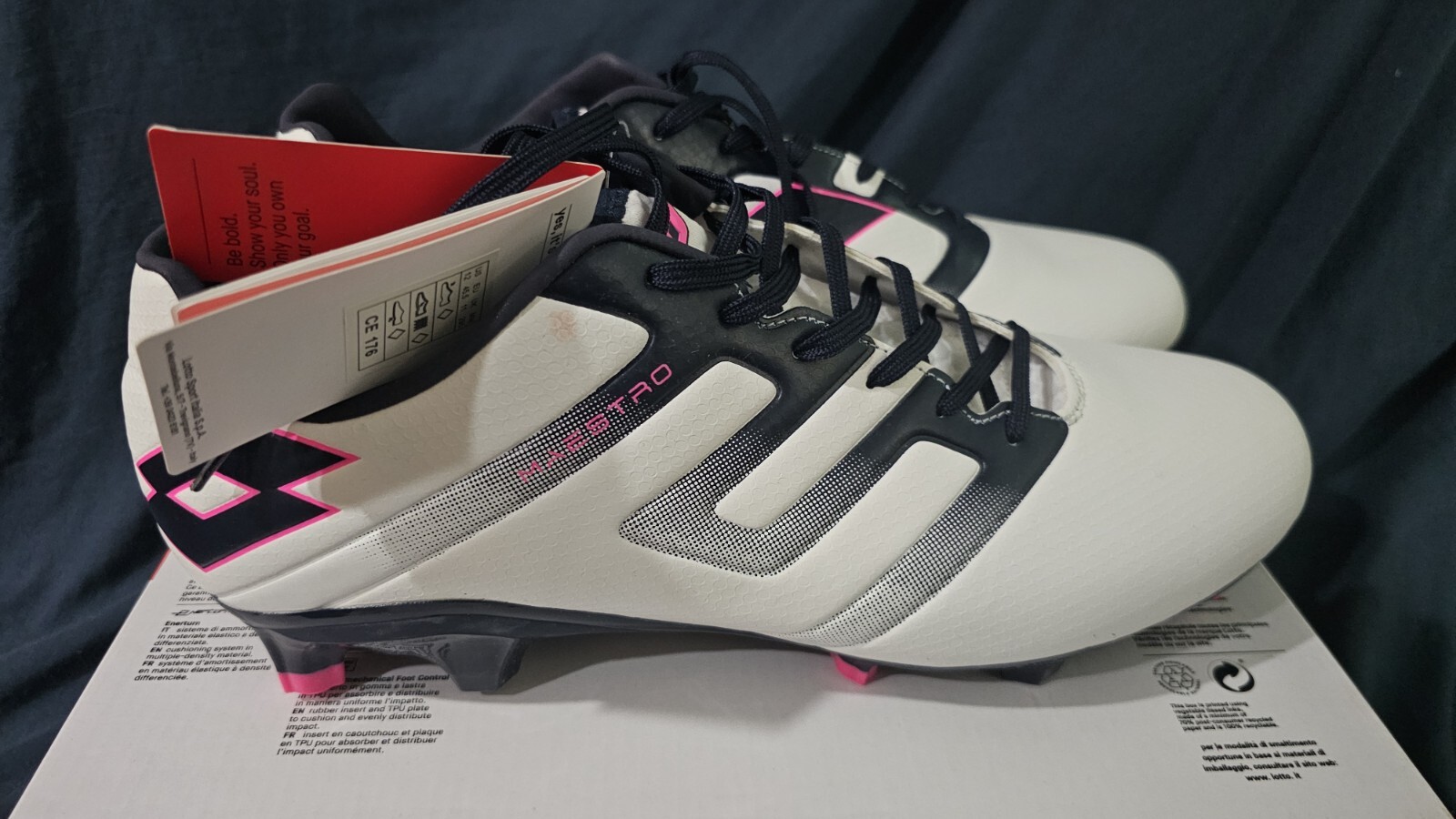 Lotto MAESTRO 300 IV FG tacchetti calcio uomo taglia 12 nuovi senza scatola top