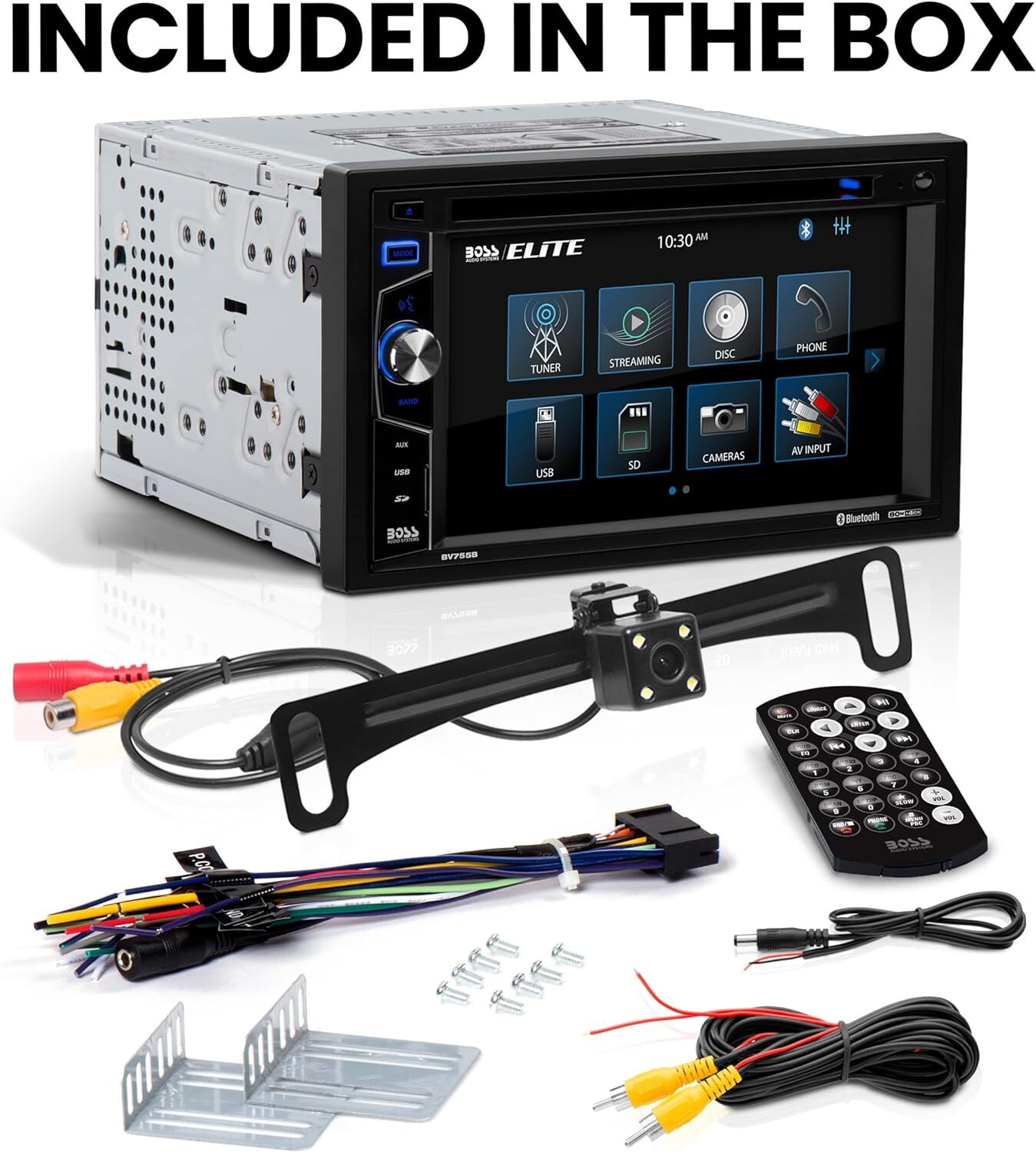 BOSS Audio Systems Elite BV755BLC Car Stereo System - 6.2 Inch Double Din Tou...