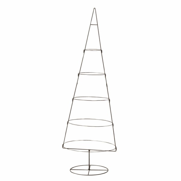 Deko Aufsteller 150 Cm - Metall Tannenbaum Rund Weihnachts Baum Zum Dekorieren-image