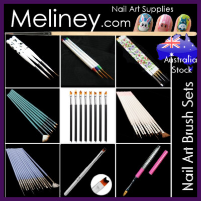 Nail Art Design Brush Sets Detail Liner Square Angle Dotting Tool Drawing Craft