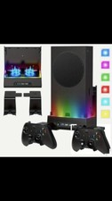 Xbox Series S Wall Mount With Cooling Fan System LED Lights an Controller Holder